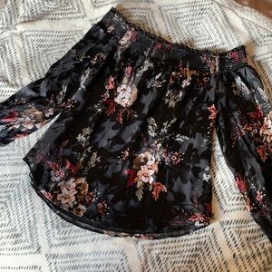 WHBM Burnout Off Shoulder Top